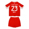 Bayern Munich Sacha Boey #23 Hemmatröja Barn 2025-26 Kortärmad (+ Korta byxor)